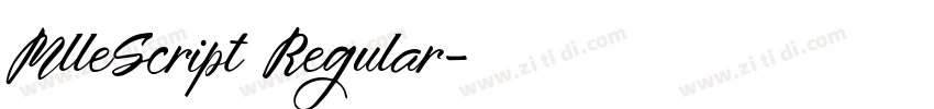 MlleScript Regular字体转换 MlleScript Regular字体转换